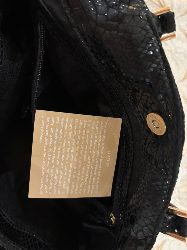 Authentic MK Black Python Embossed - 27