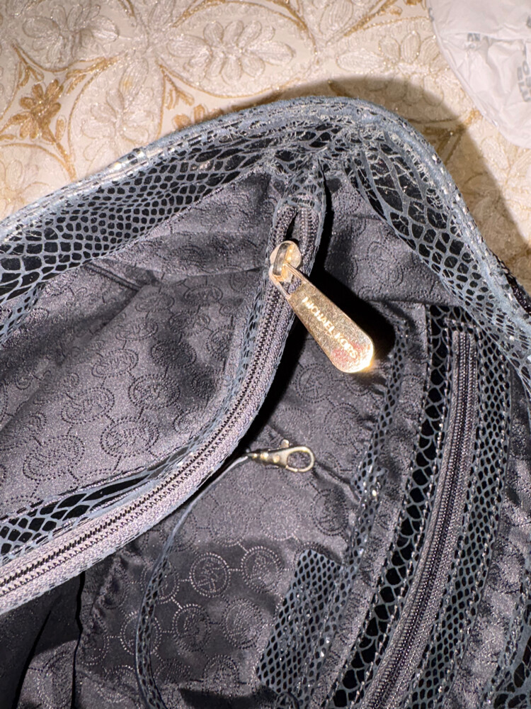 Authentic MK Black Python Embossed - 19