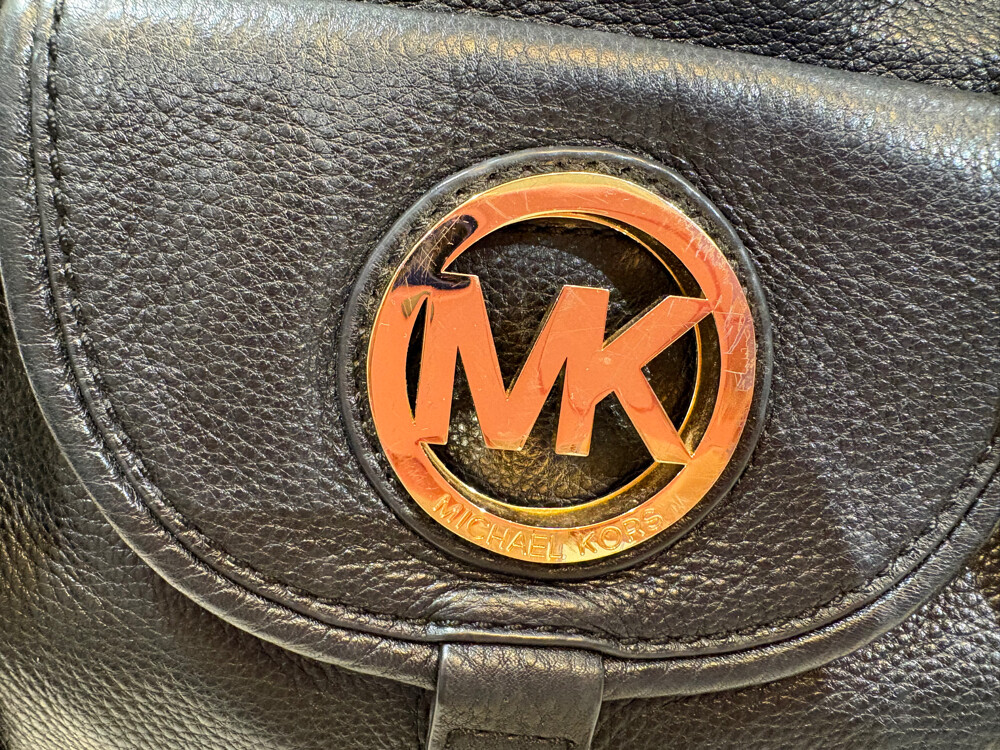 Authentic MK Fulton Black Satchel   - 5