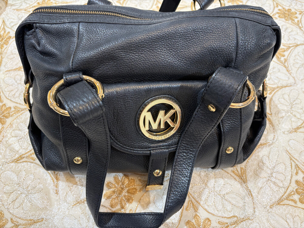 Authentic MK Fulton Black Satchel   - 6