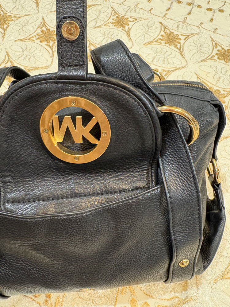 Authentic MK Fulton Black Satchel   - 9