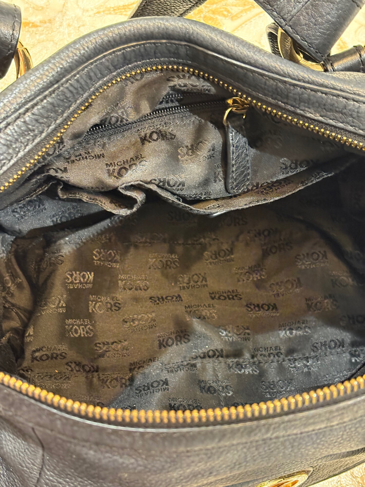 Authentic MK Fulton Black Satchel   - 18