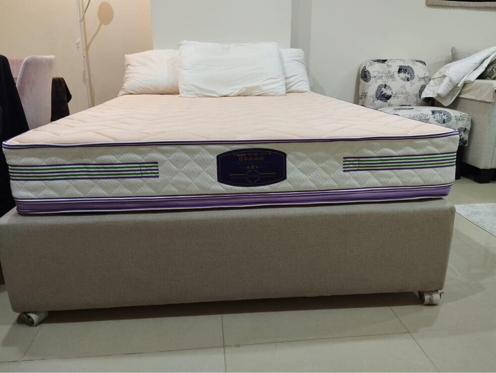 queen bed with mattress - 2
