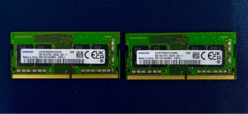 Laptop Ram DDR4 3200 16 gb 8x2 - 1