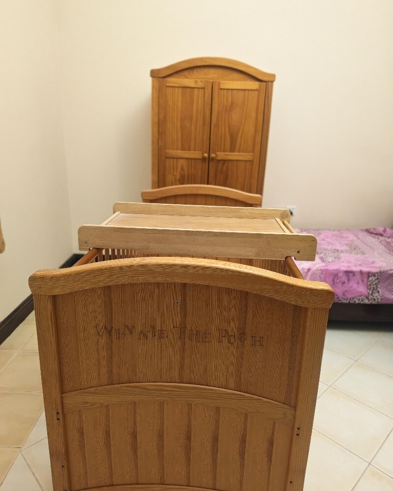 Winnie The Pooh Crib with Cupboard - 3
