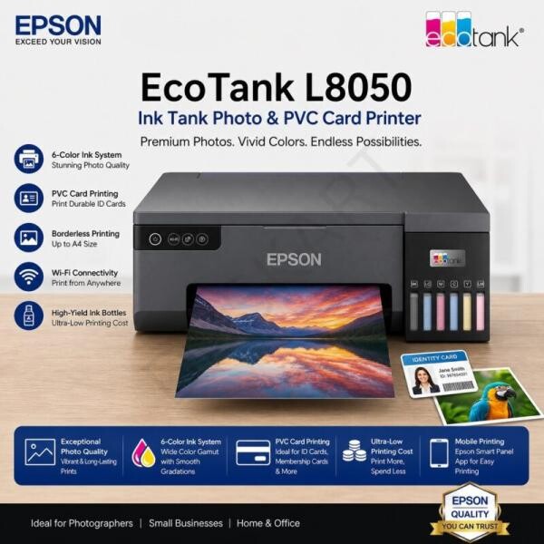 EPSON ECOTANK L8050 PHOTO PRINTER - 3