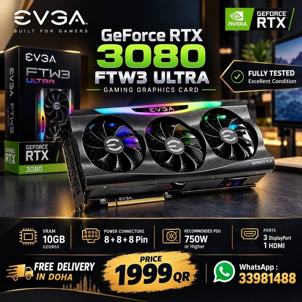 EVGA RTX 3080 FTW3 GPU - 1