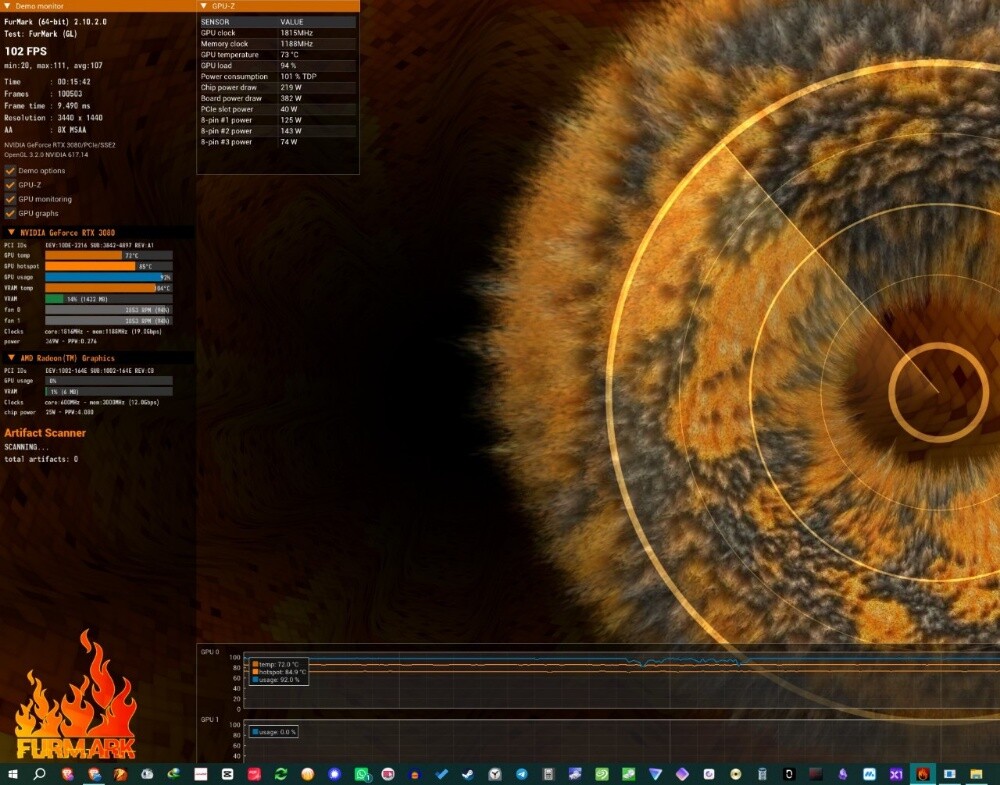 EVGA RTX 3080 FTW3 GPU - 3