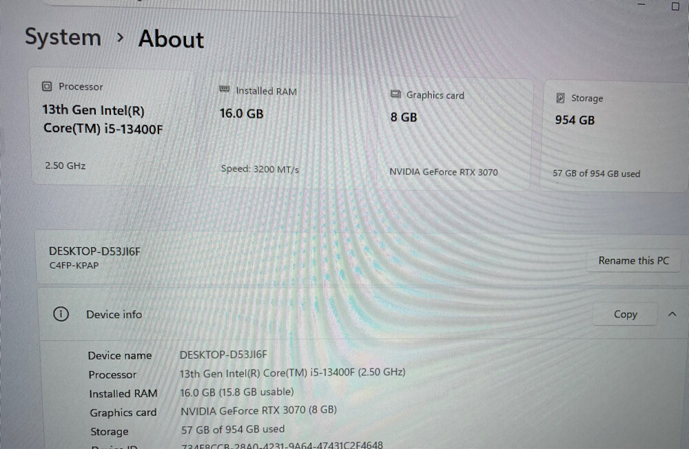 13th Gen Gaming Pc - RTX 3070 - 4