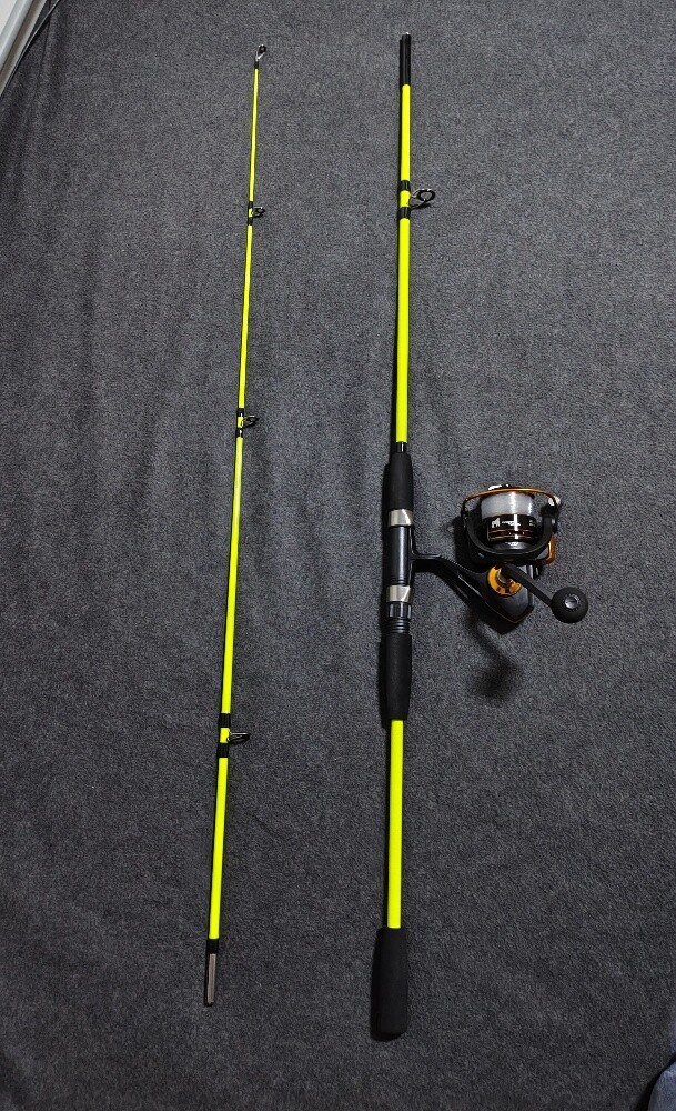 fishing rod with reel and line set - 1