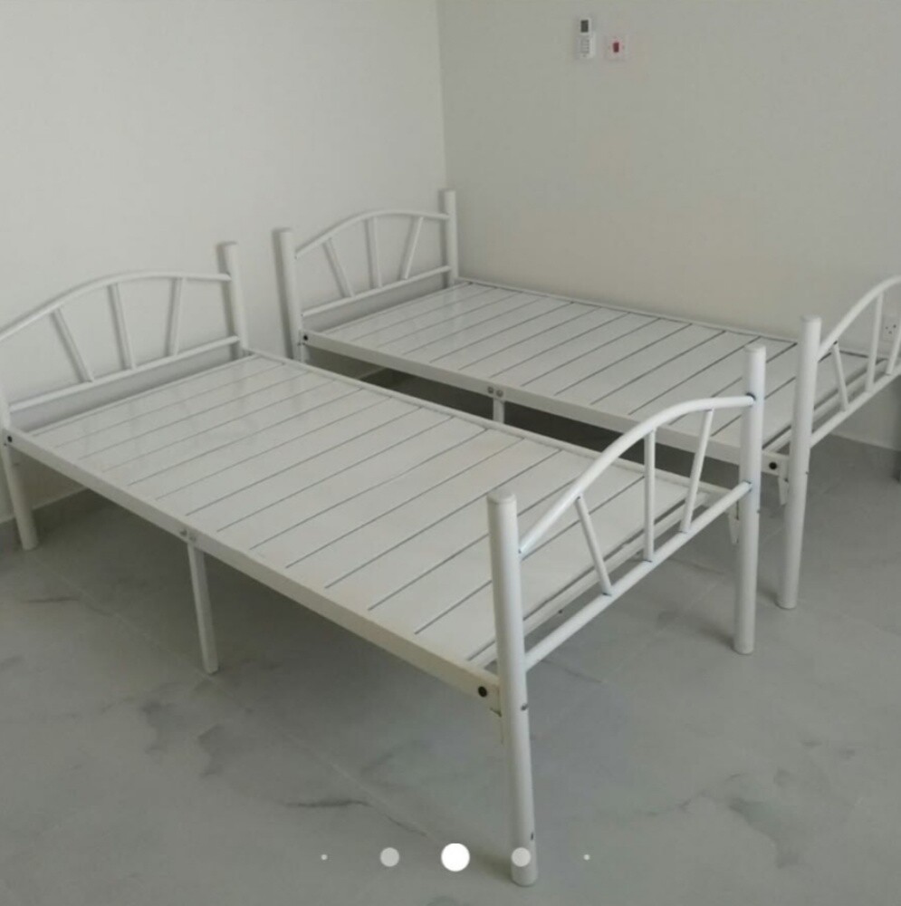 steel bed Hadid single or double ma - 3