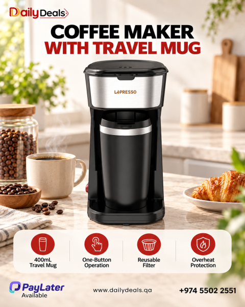 Coffee Maker with Travelling Mug - 1