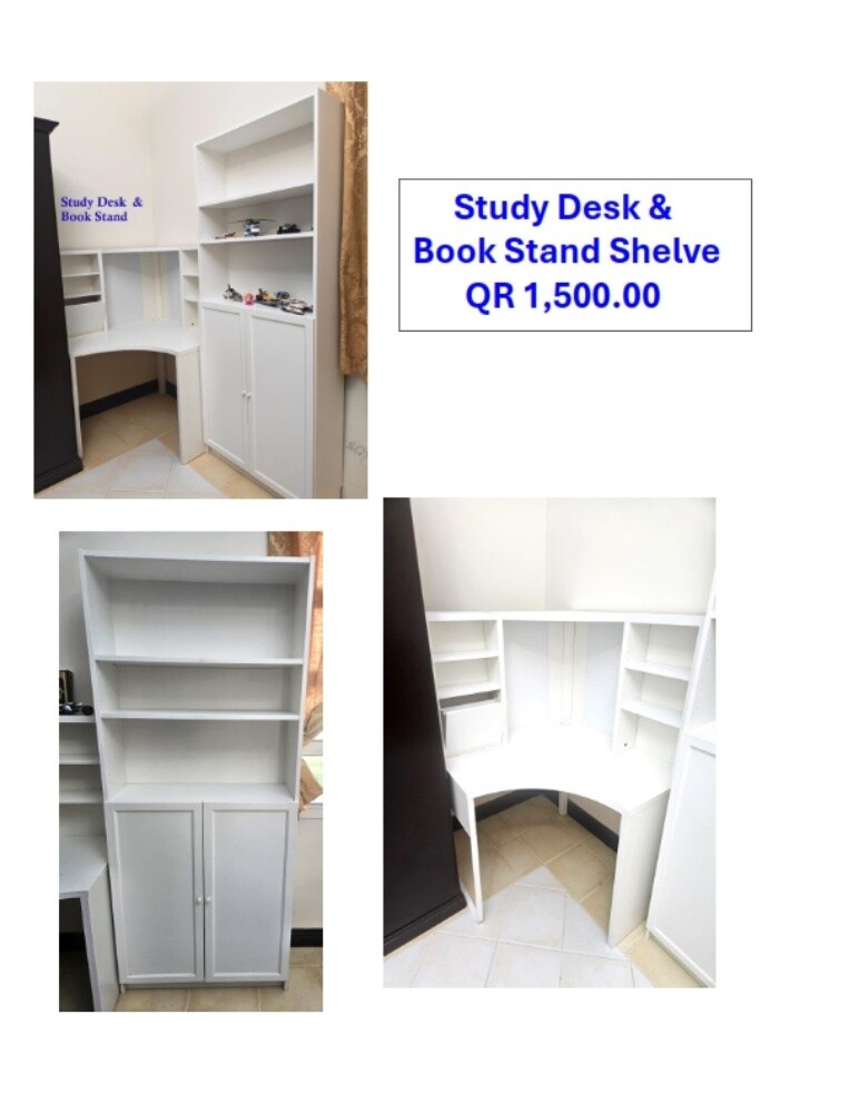 Study Desk & Book Shelves - 1