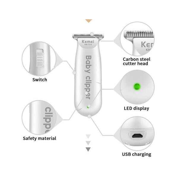 KEMEI Baby Hair Clippers - 3