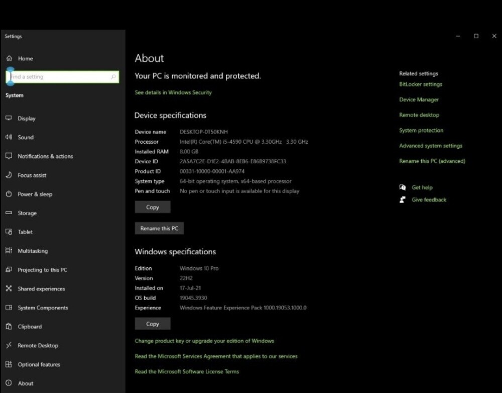 PC Dell Windows 10 Pro - 1