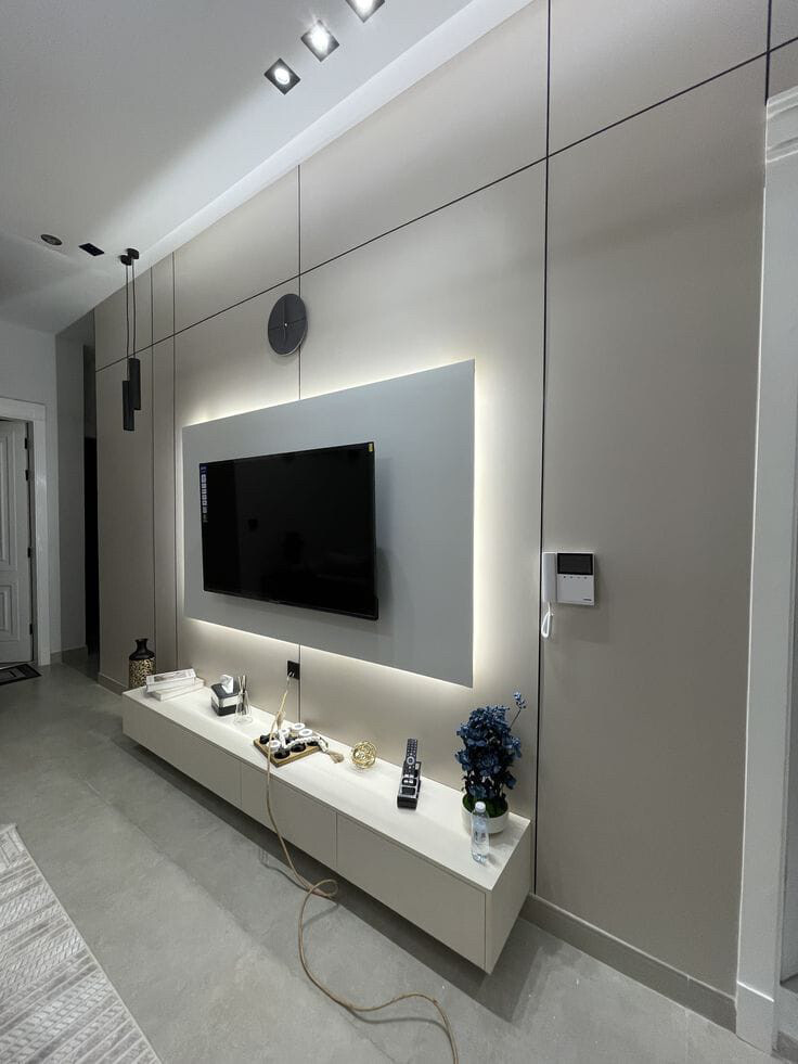 we do all gypsum tv decor outside a - 3