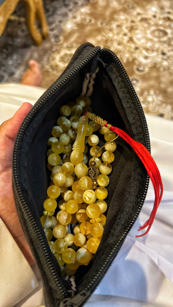 مسباح مبرقع جبس على بياض بعسل - 3
