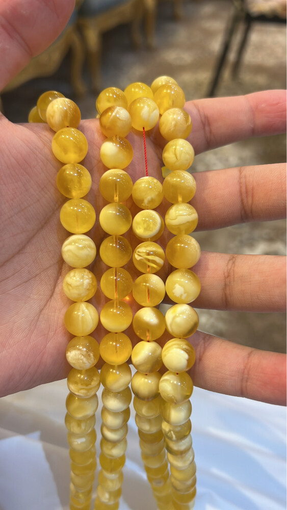 مسباح مبرقع جبس على بياض بعسل - 4