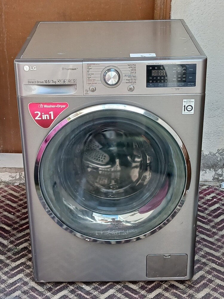 LG 10.5/7kg 2in1 washing machine se - 1