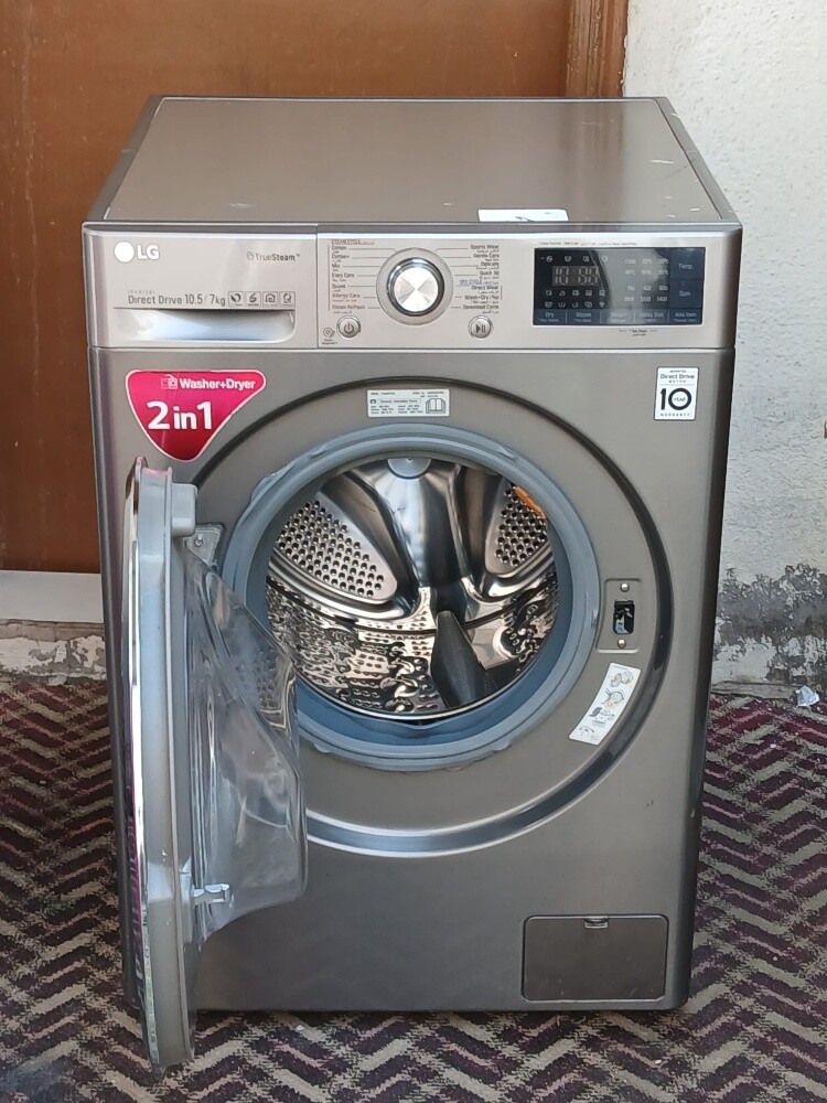 LG 10.5/7kg 2in1 washing machine se - 2