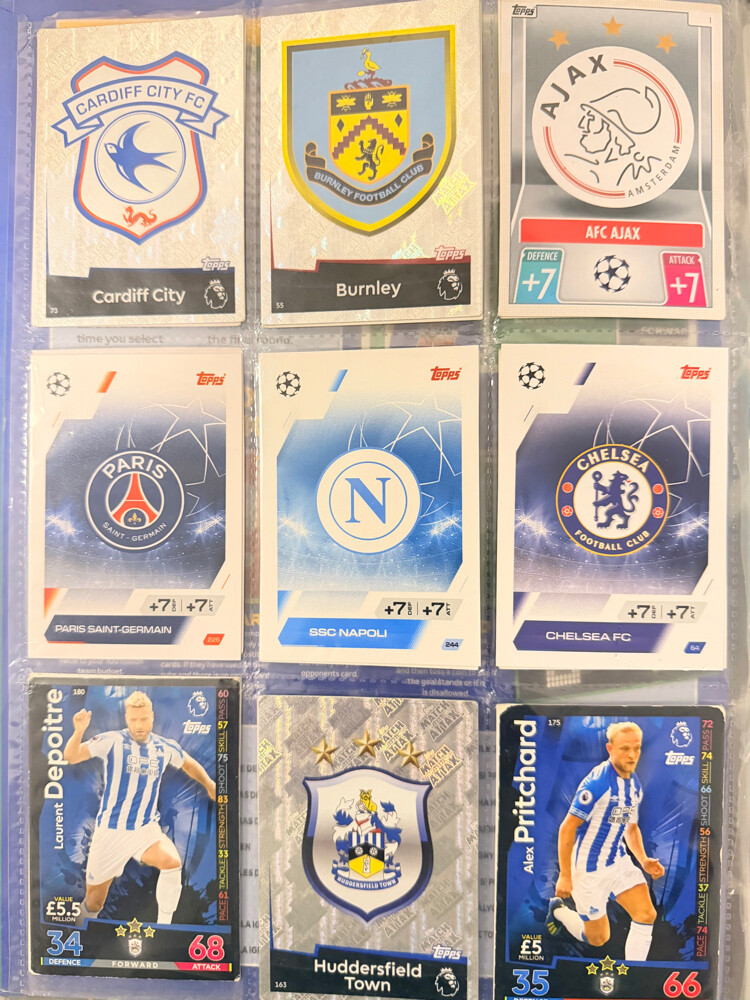 Tops match attax football cards - 10