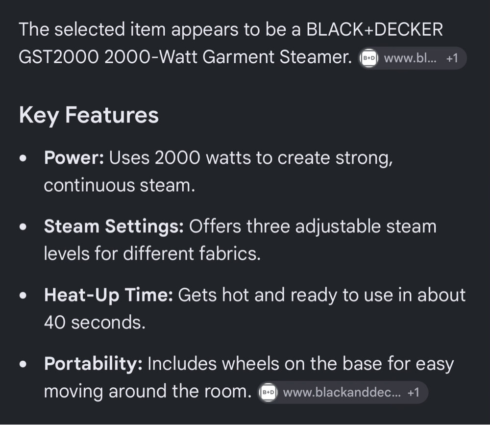 Steamer Black & Decker - 2