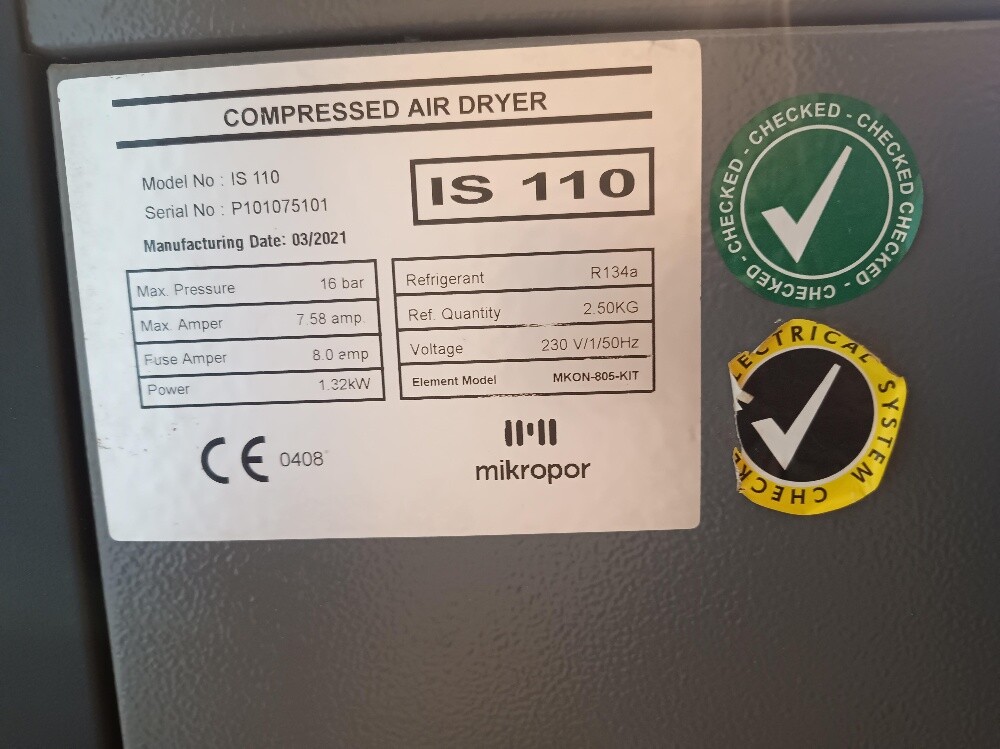 Air compressor 9m , 9bar , Air d - 7