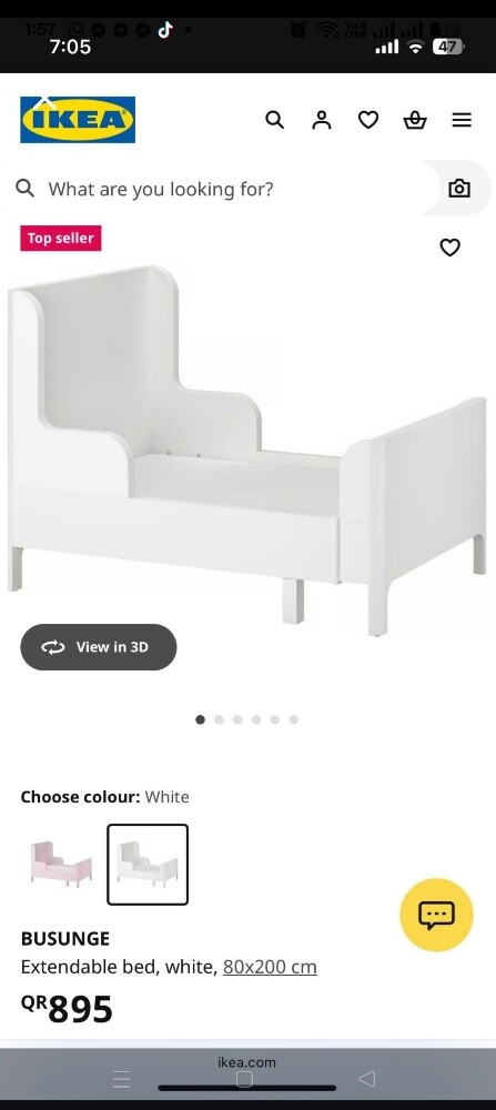 IKEA extendable Bed,carseat Sale - 2