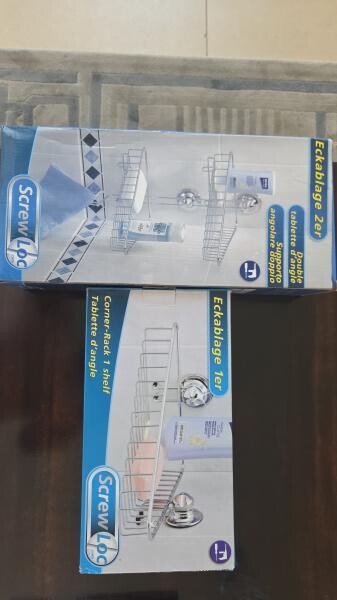 ScrewLoc Bathroom Corner Racks - 1