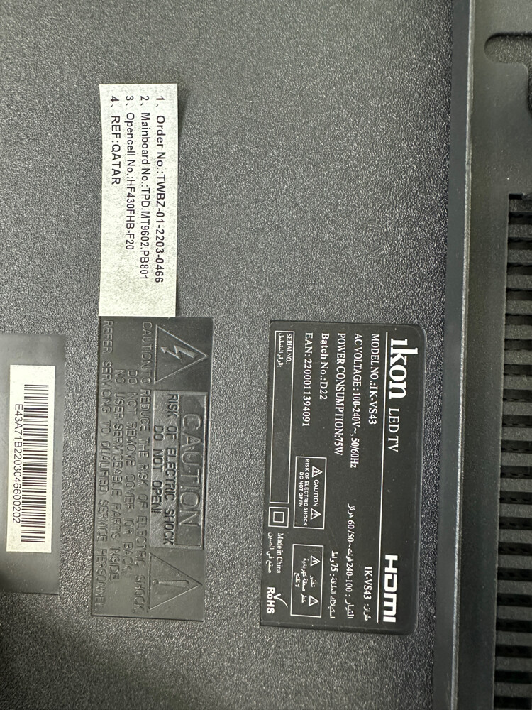 TCL TV Two 55 inch one Ikon43 inch  - 5