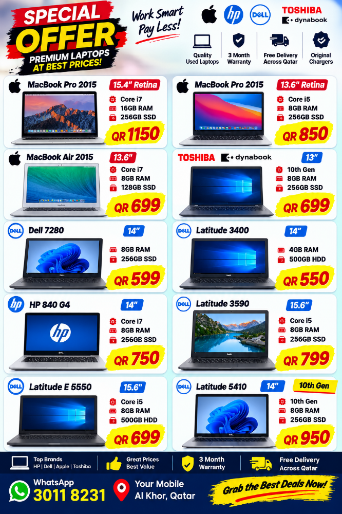 Hp Dell Toshiba MacBooks Air/Pro - 1