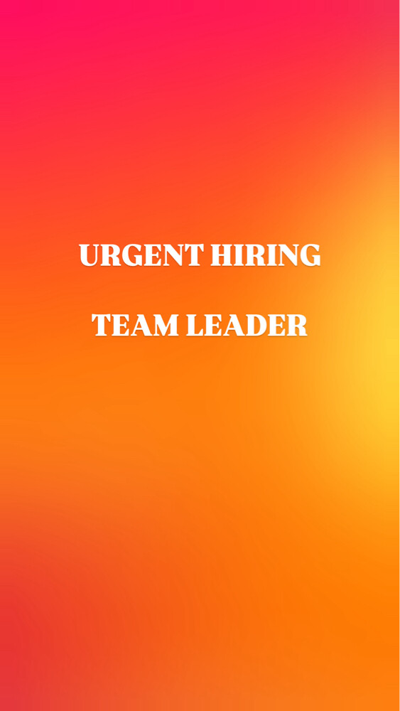 Team Leader  - 1