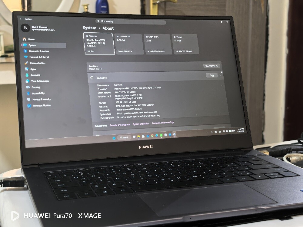 Huawei matebook D14 2020 - 2