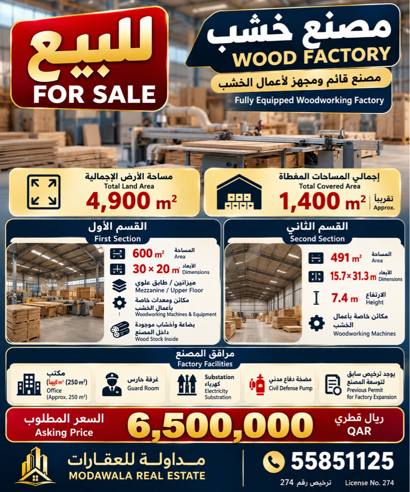 wood factory for sale - 1
