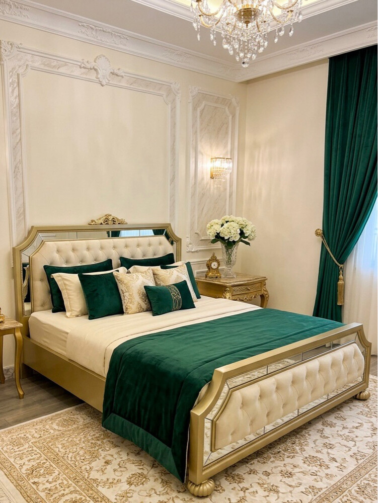 Luxury King bed frame No mattress  - 1