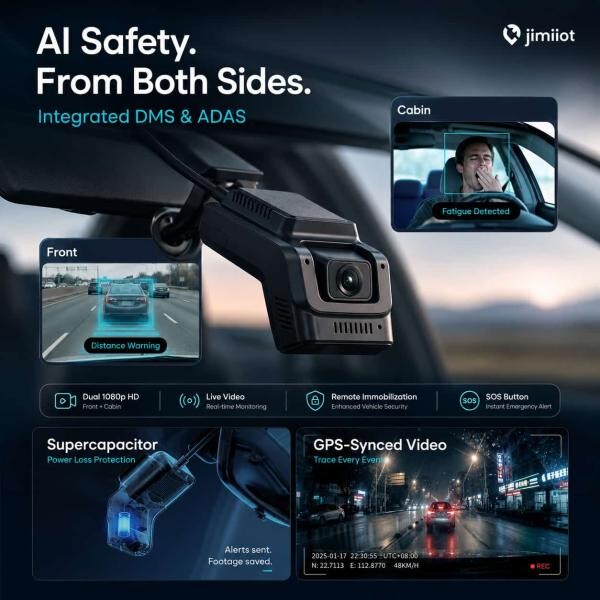4G car dashcam JC270 live video - 8