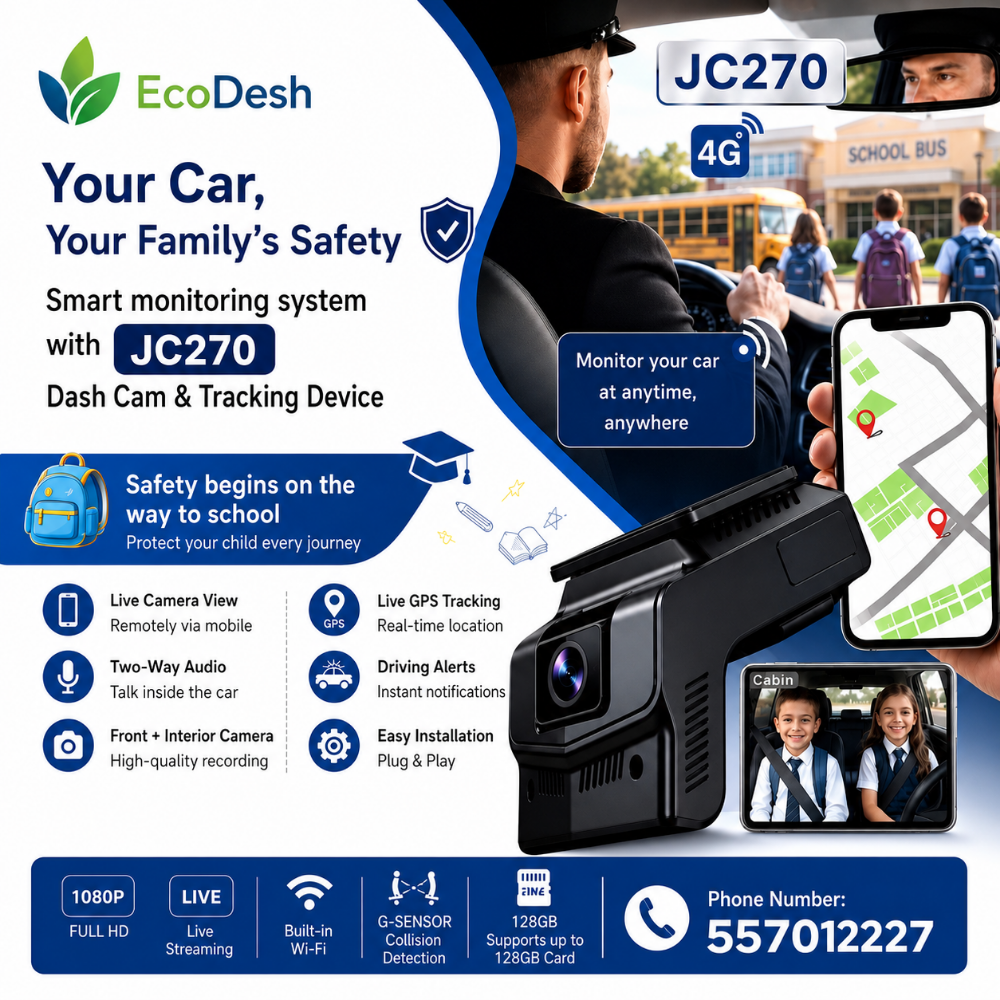 4g Car Dashcam with GPS JC270 - 1