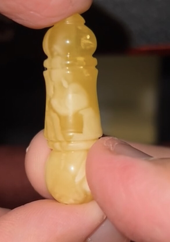 مسباح مبرقع جبس على بياض بعسل - 6
