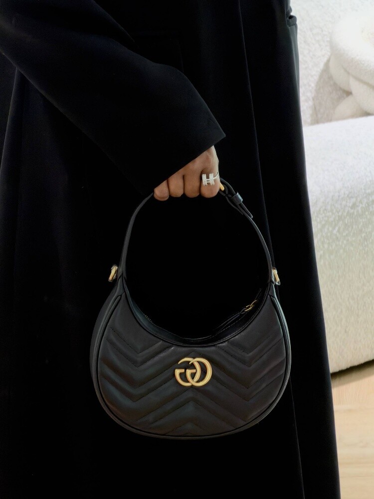 GCC Half-Moon Shaped Mini Bag Black - 1