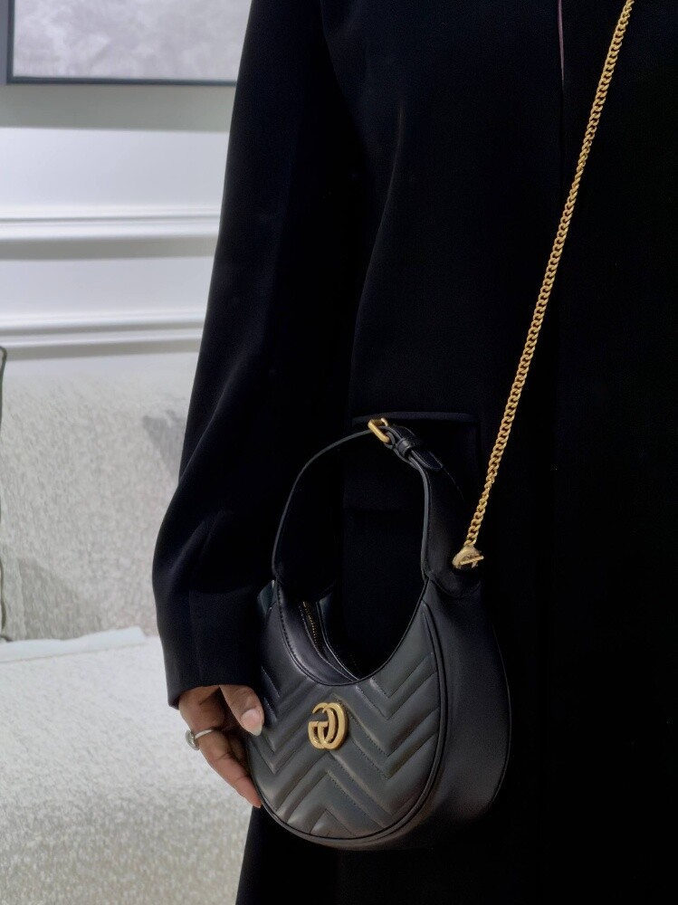 GCC Half-Moon Shaped Mini Bag Black - 3