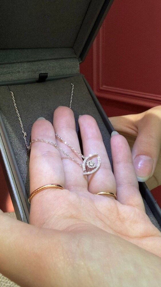 Msk lucky Eye pave Necklaces - 6