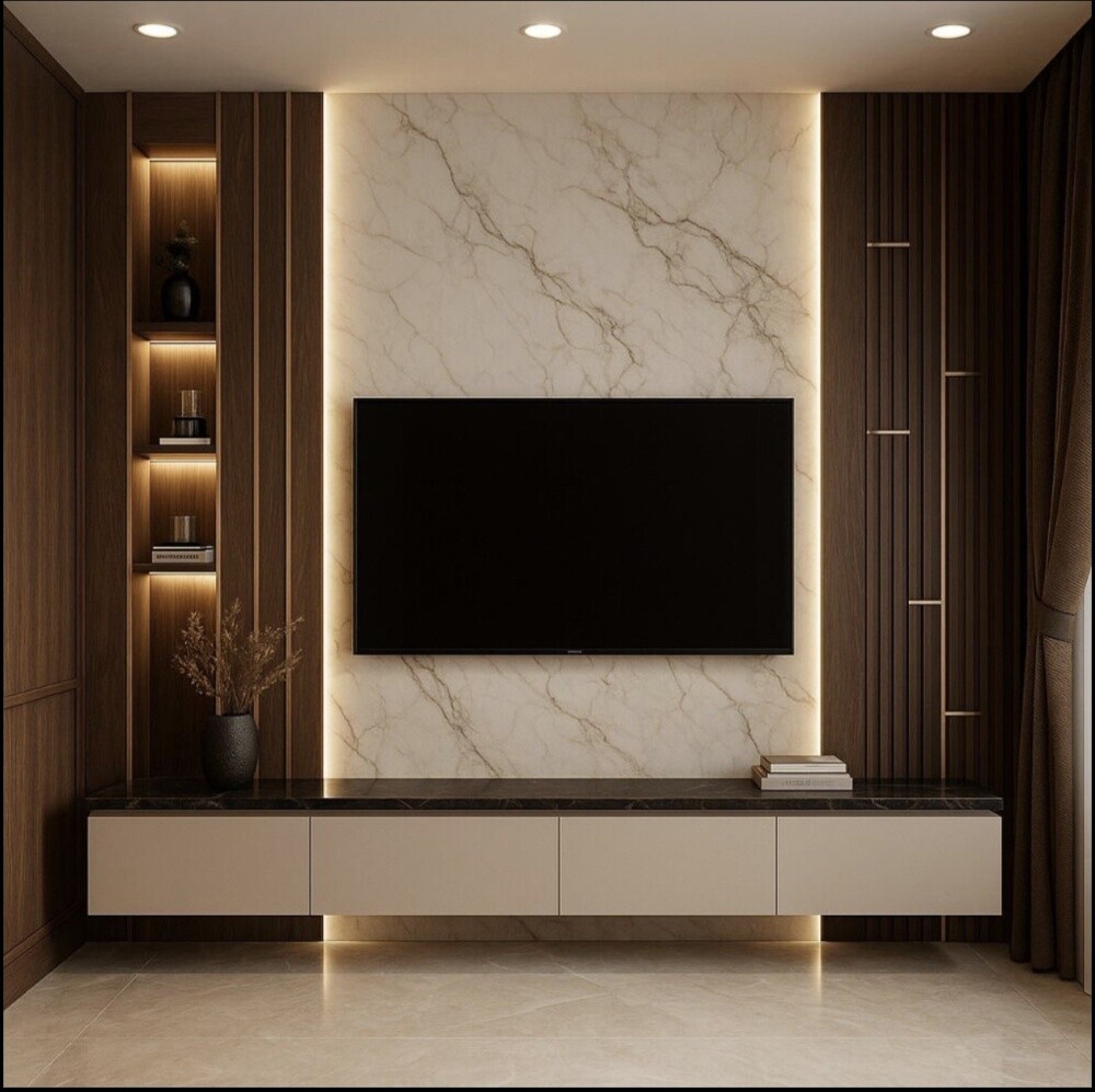 TV Cabinet,Wall panel & Chipbord - 3