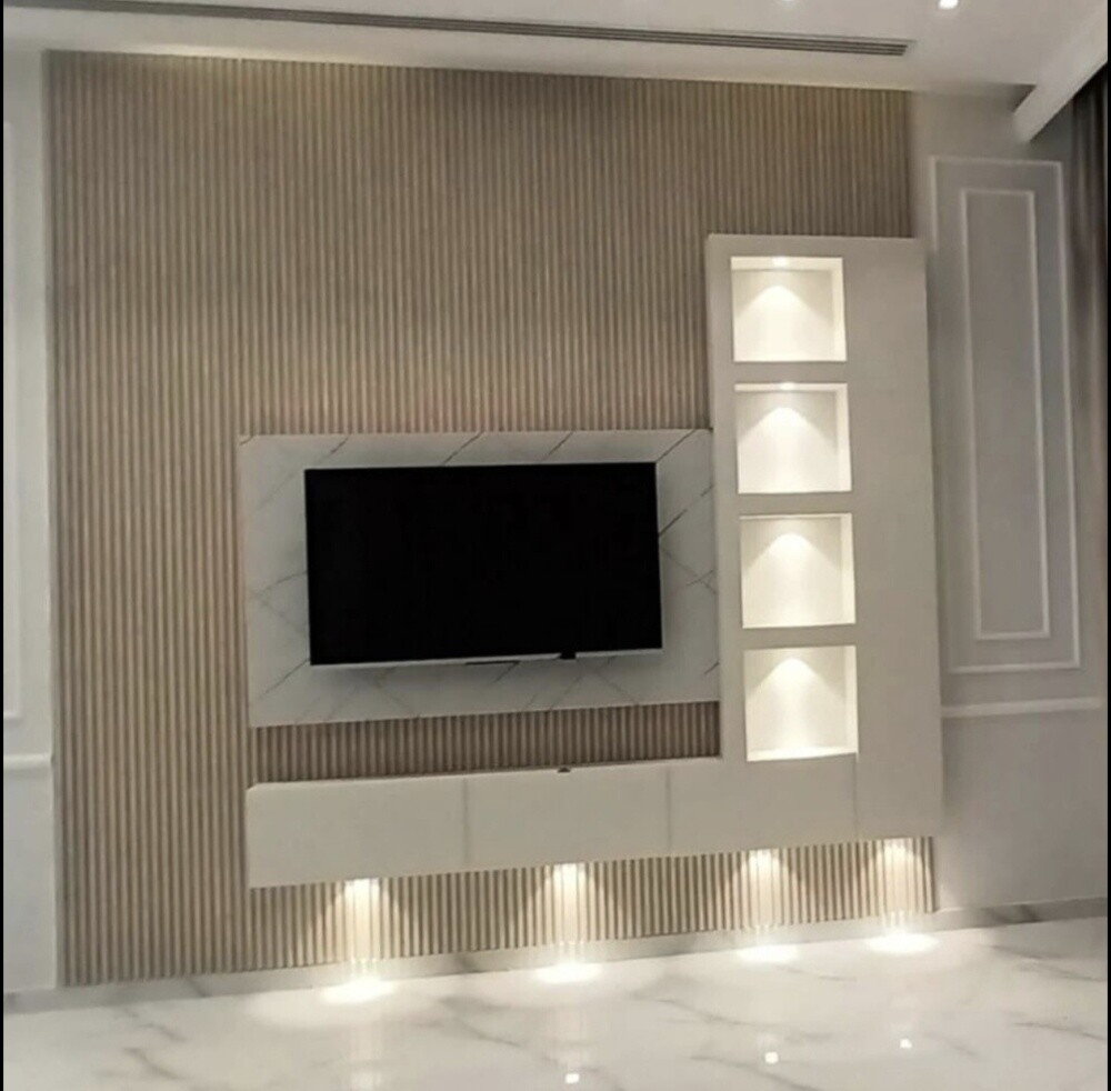 TV Cabinet,Wall panel & Chipbord - 6
