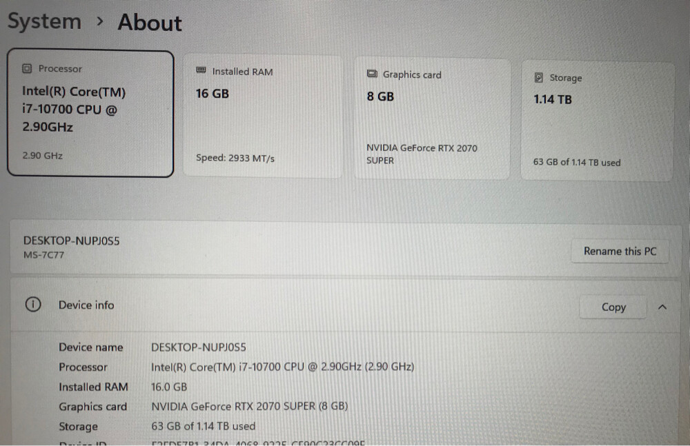 RTX 2070 Super / ITX Gaming Pc - 6