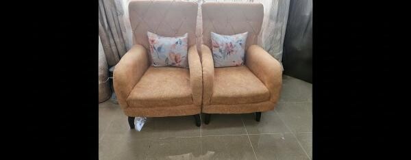 TWO SINGLE SEATER SOFAS - 2