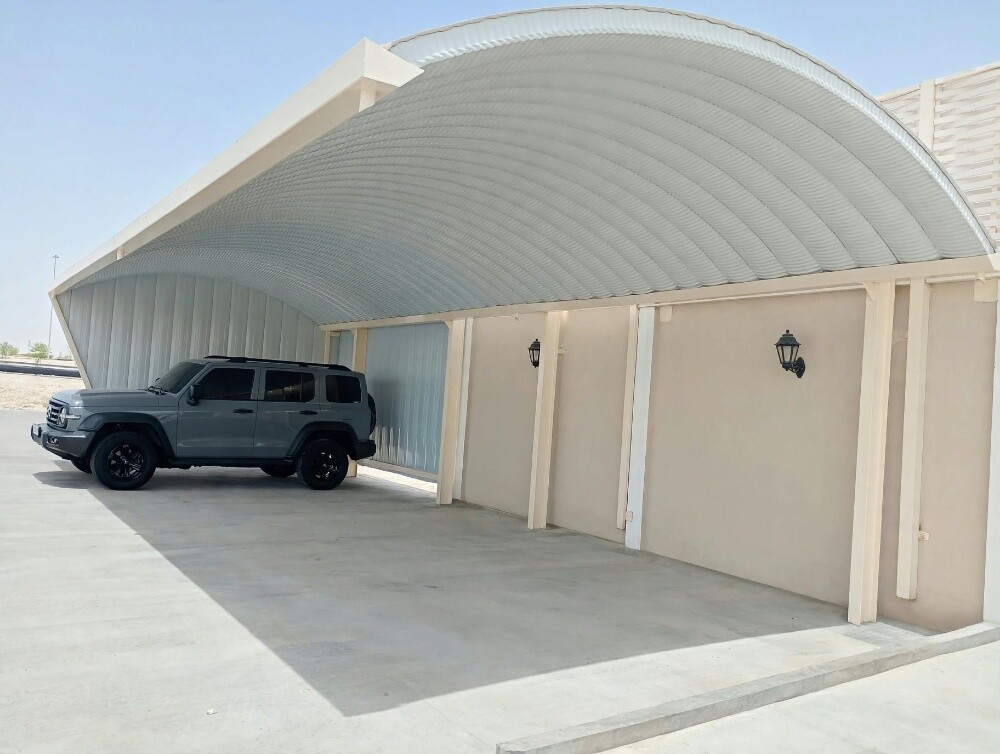 stylish pergola & steel carshade - 16