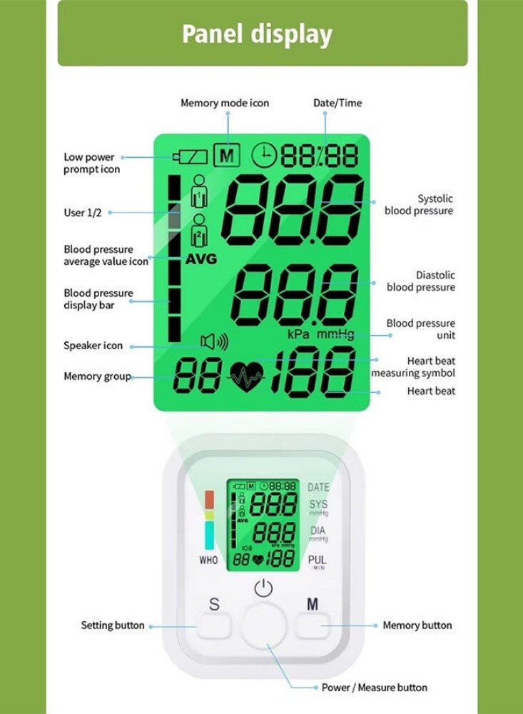 Electronic Blood Pressure Monitor - 3