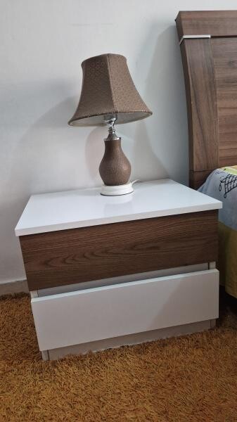 King Size Bed With Side Table - 3
