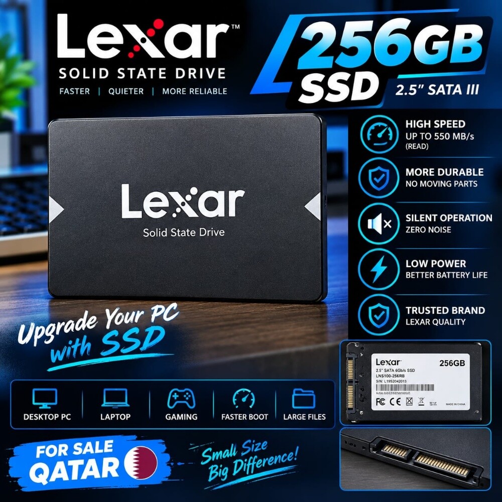 Lexar 256GB 2.5" SATA III SSD - Ult - 1