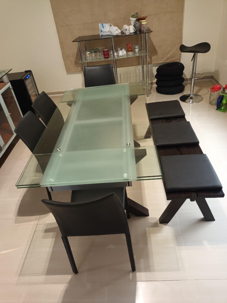 Original wooden dining table - 3